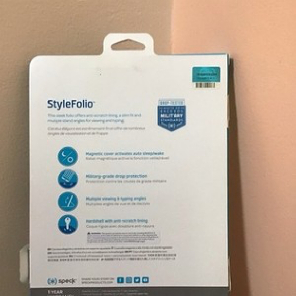 SPECK StyleFolio for 10.5 iPad Pro Case | Grey | Adjustable Stand | NEW - Picture 2 of 2